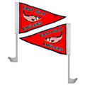 11.5" x 15" Double Sided Pennant Style Custom Car Flag